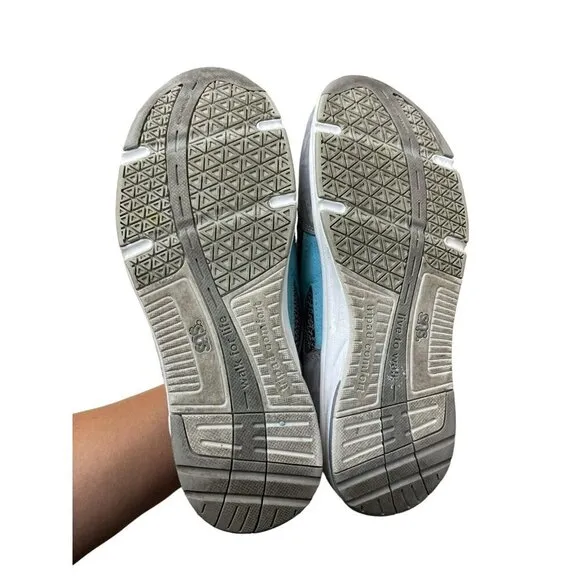 SAS Tour Mesh Lux Cinder Gray Pink Suede Walking Shoes Tripad Comfort Women 8.5