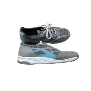SAS Tour Mesh Lux Cinder Gray Pink Suede Walking Shoes Tripad Comfort Women 8.5