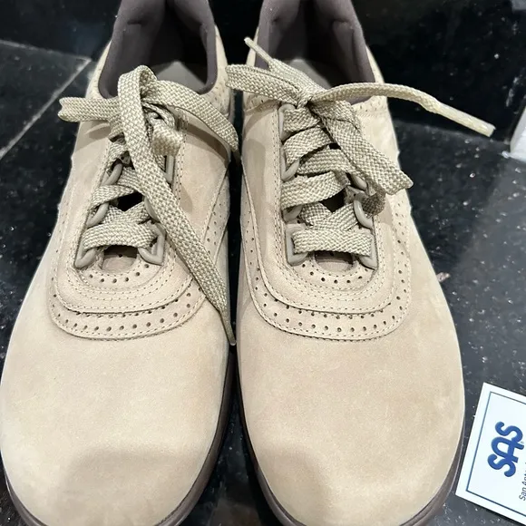 SAS Walk Easy Men Sz 9‎ Women 10.5 Sage Tripad Comfort Waxbuck Walking Shoes