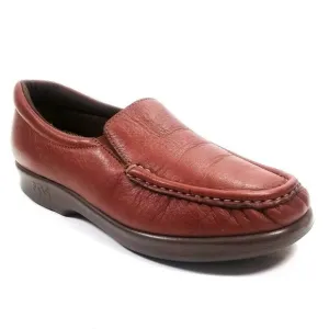 SAS Women Weave Slip-on Leather Chestnut USA Shoes
