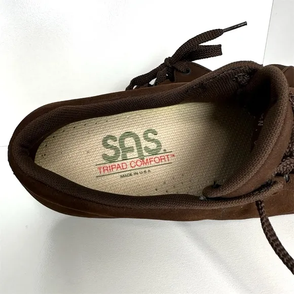 SAS Women’s Comfort Oxford Brown Casual Lace up Shoes Size 7.5