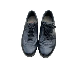 SAS Womens Free Time Black Leather Comfort Walking Shoes Size 8M