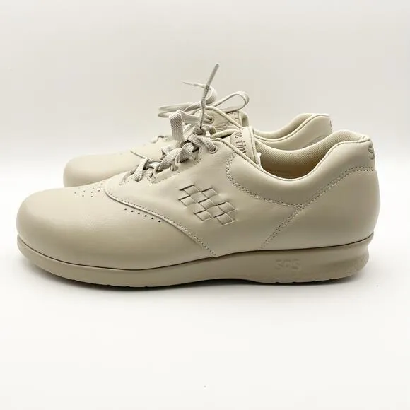 SAS Women's Free Time Comfort Walking Shoe US 11 EU 41-42 Medium Cream/Tan NIB