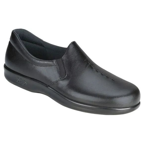 SAS Womens Sz 8W Black Leather Viva Slip On Loafers Shoes Tripad Comfort S2-4