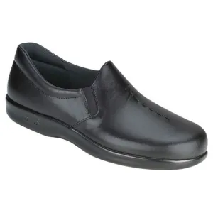 SAS Womens Sz 8W Black Leather Viva Slip On Loafers Shoes Tripad Comfort S2-4