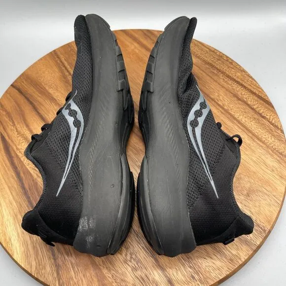 Saucony Axon 3 Shoes Mens Size 14 Triple Black Running Training Gym Walking