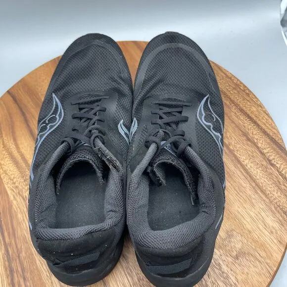 Saucony Axon 3 Shoes Mens Size 14 Triple Black Running Training Gym Walking