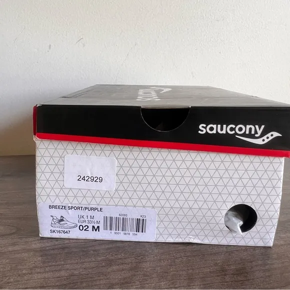 Saucony Breeze Sport Youth Shoe Size 2
