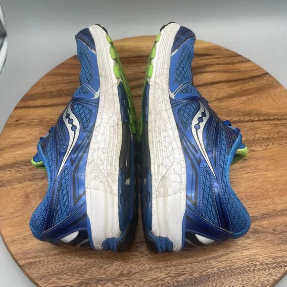 Saucony Guide 9 Shoes Mens Size 10.5 Blue Athletic Running Comfort Sneakers
