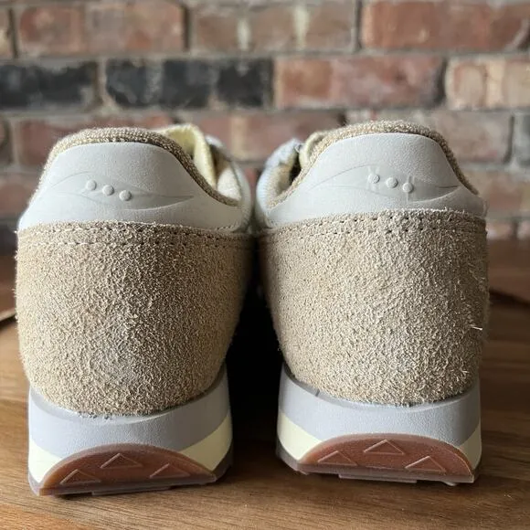 Saucony Jazz 81 S70766-1 Mens White Tan Suede Sneakers Shoes Men's 8 Women's 9.5