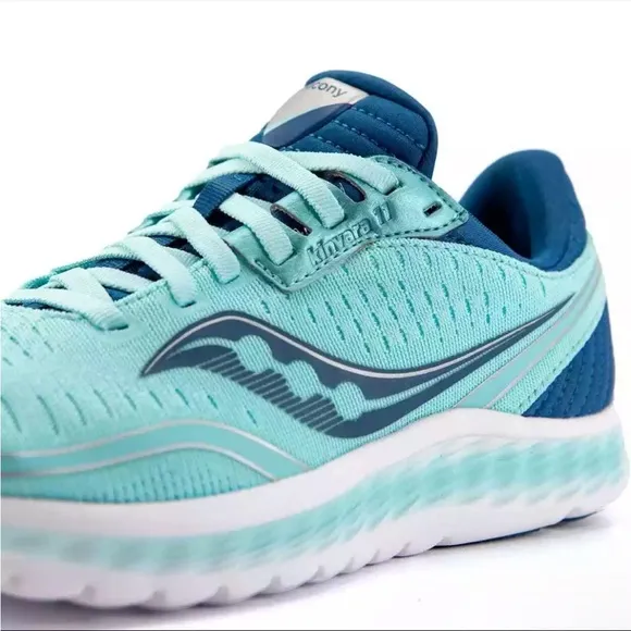SAUCONY KINVARA 11 S10551-25 Aqua Blue Green Running Excersize Sneakers Shoes 8