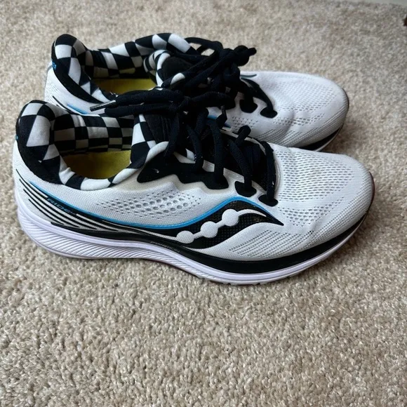Saucony Men's Ride 14 Running Shoes Reverie White/Multi Size 7.5