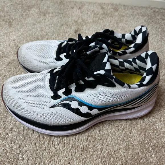 Saucony Men's Ride 14 Running Shoes Reverie White/Multi Size 7.5