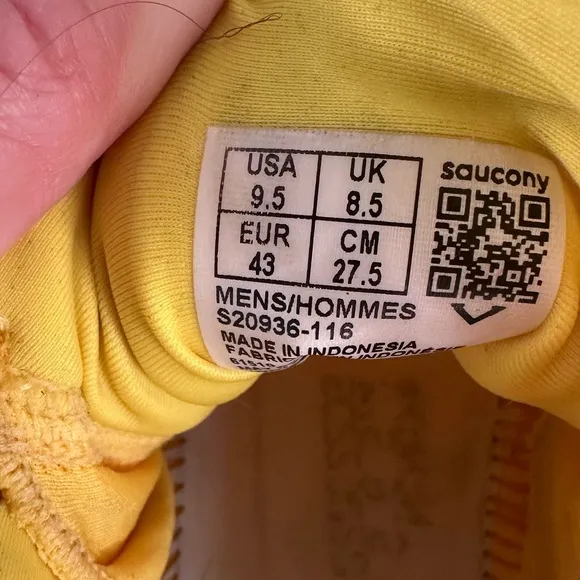 Saucony Yellow Running Shoes