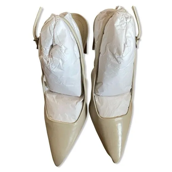 Schutz Blanche Pumps Pearl white shoes high heels Revolve Sz 8.5