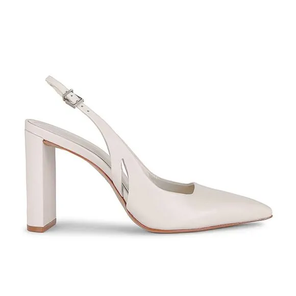 Schutz Blanche Pumps Pearl white shoes high heels Revolve Sz 8.5