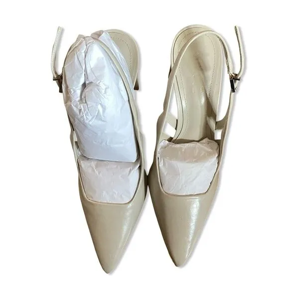 Schutz Blanche Pumps Pearl white shoes high heels Revolve Sz 8.5