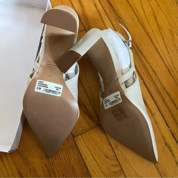 Schutz Blanche Pumps Pearl white shoes high heels Revolve Sz 8.5
