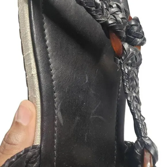 Schutz Jennie Woven Leather Sport Sandals Size 8.5