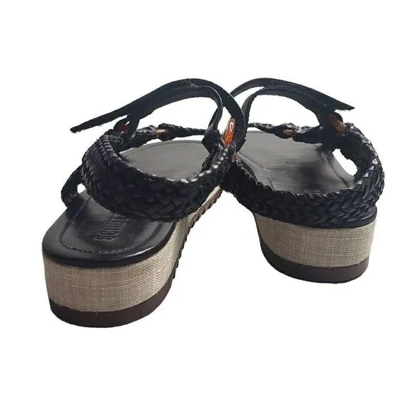 Schutz Jennie Woven Leather Sport Sandals Size 8.5