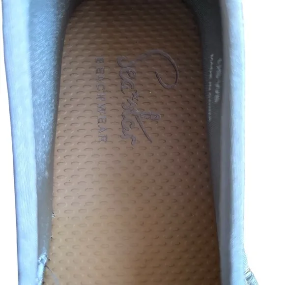 Seastar Beachwear Slip On Gray Beach Shoes Sz 8