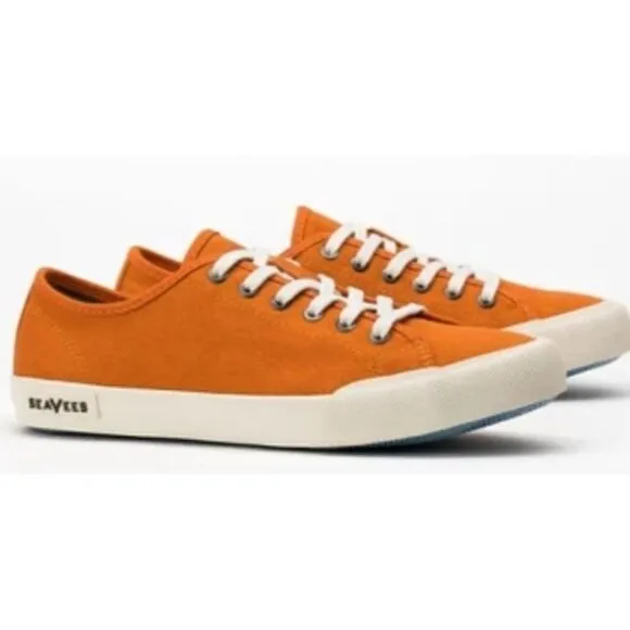 𝅺seavees Monterey Tie Boat Deck Sneaker Tangeringe