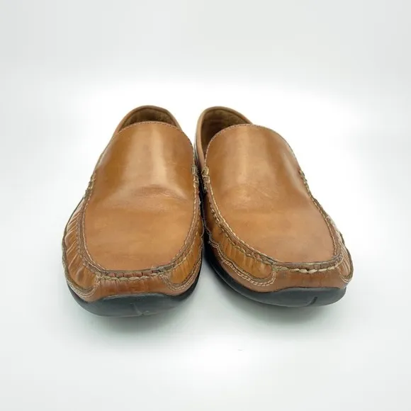 SEBAGO Breckenridge Slip On Loafers Leather Brown Comfort Boat Mens US 8.5 Shoes
