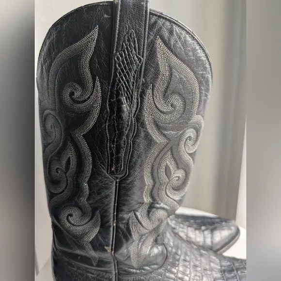 SEDONA WEST Men's Geniune Leather Alligator Boots