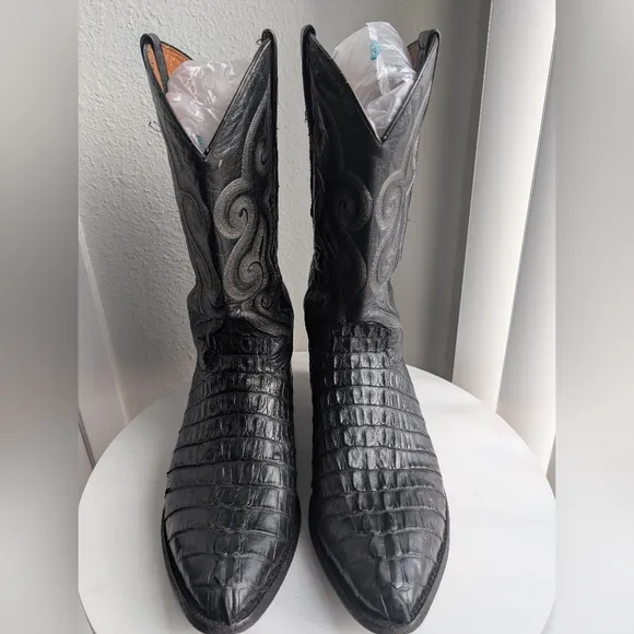 SEDONA WEST Men's Geniune Leather Alligator Boots