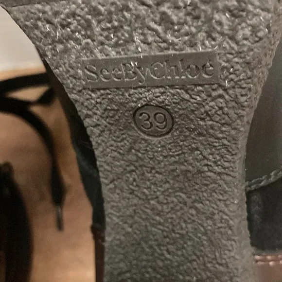 SEE by CHLOE AURE STACK HEEL SHOES