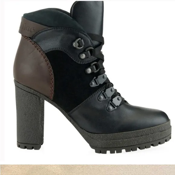SEE by CHLOE AURE STACK HEEL SHOES