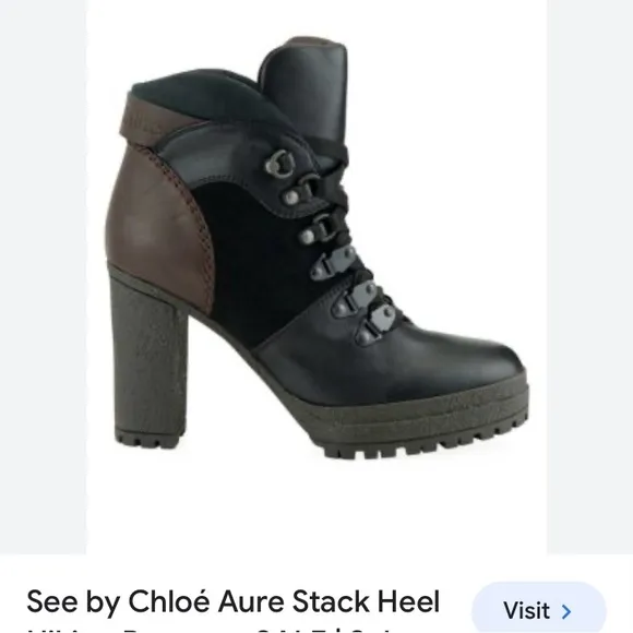 SEE by CHLOE AURE STACK HEEL SHOES
