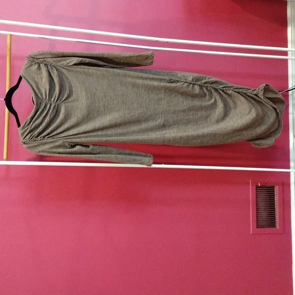 SEE by Chloe women's light brown/tan ruched dress. EUC. Size 10.