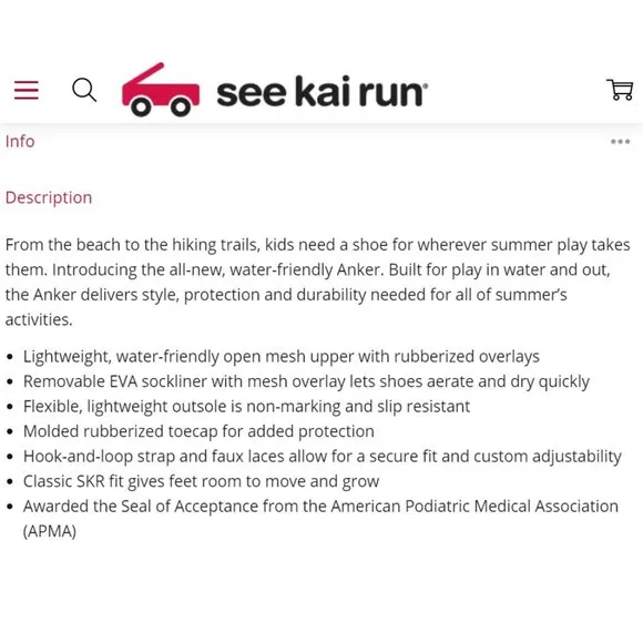 See Kai Run Anker Summer Water-Friendly Shoes NAVY TEAL