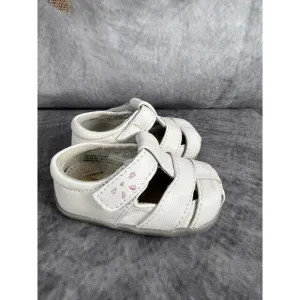 See Kai Run Shoe Brook III white pink toddler size 3 soft early walkers Girls