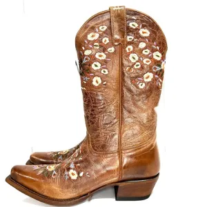 SHYANNE WOMEN'S WESTERN BOOTS with EMBROIDERED DESIGN - SNIP TOE