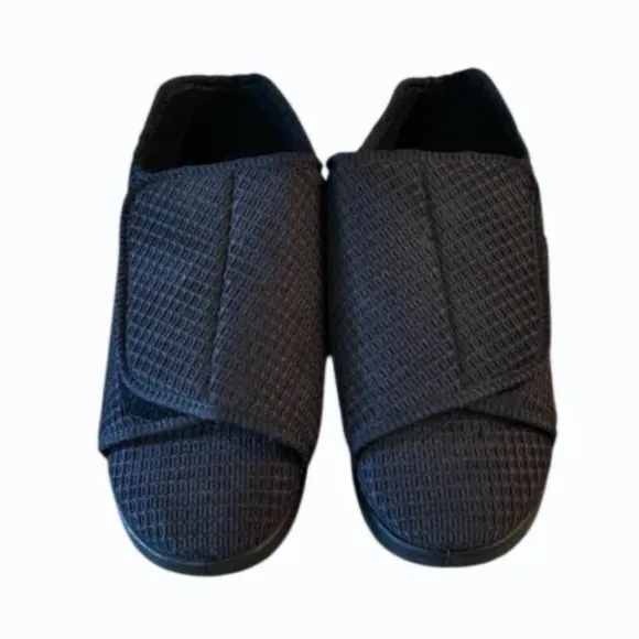 Silverts Adaptive Wide Strap Comfort Slipper Shoes‎ Men 10 Slip Resist Diabetic