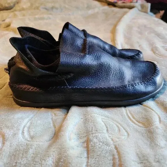 Size 10 OTZ Shoes Men's OG WRL Slip On Black Leather Internal Sock System