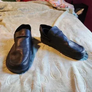 Size 10 OTZ Shoes Men's OG WRL Slip On Black Leather Internal Sock System