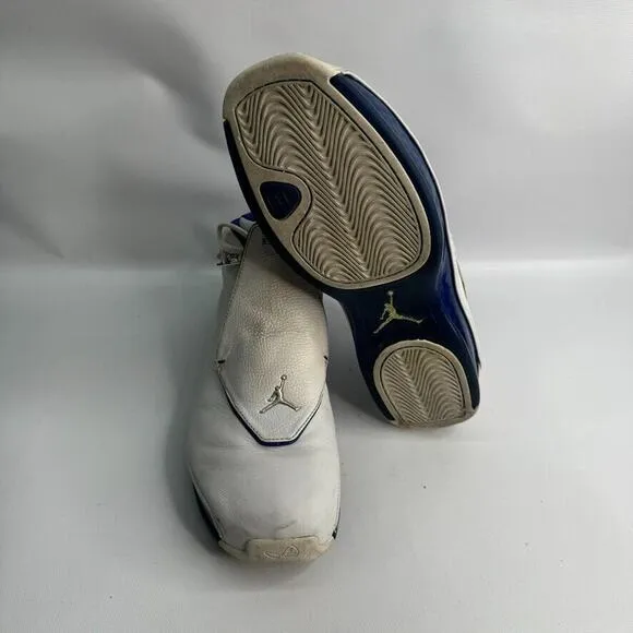 Size 10.5 - Air Jordan 18‎ OG 2003 White Sport Royal SHOES ONLY (READ)