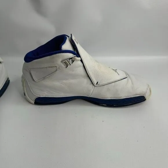 Size 10.5 - Air Jordan 18‎ OG 2003 White Sport Royal SHOES ONLY (READ)