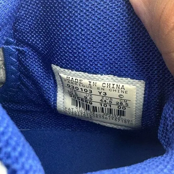 Size 10.5 - Air Jordan 18‎ OG 2003 White Sport Royal SHOES ONLY (READ)