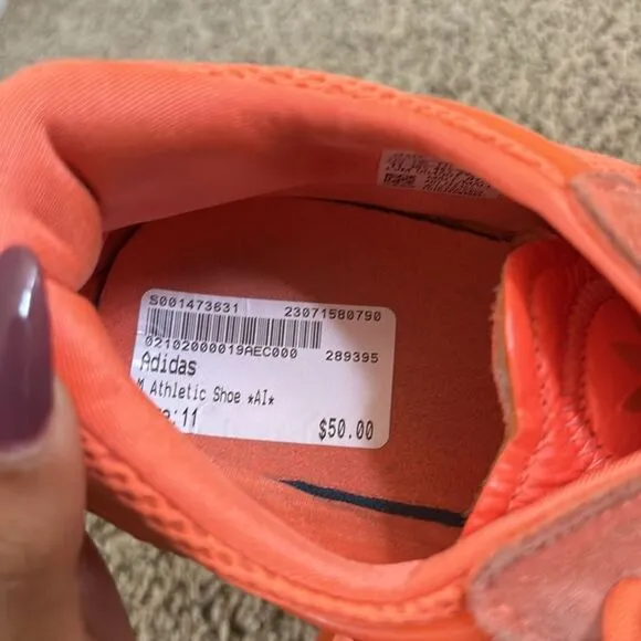 Size 11 adidas Ozweego Bold Orange men’s shoes