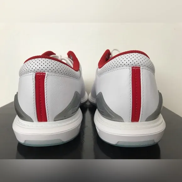 Size 11.5 Mens Jordan ADG 5 Spikeless Leather Golf Shoes White Red FQ6642-101