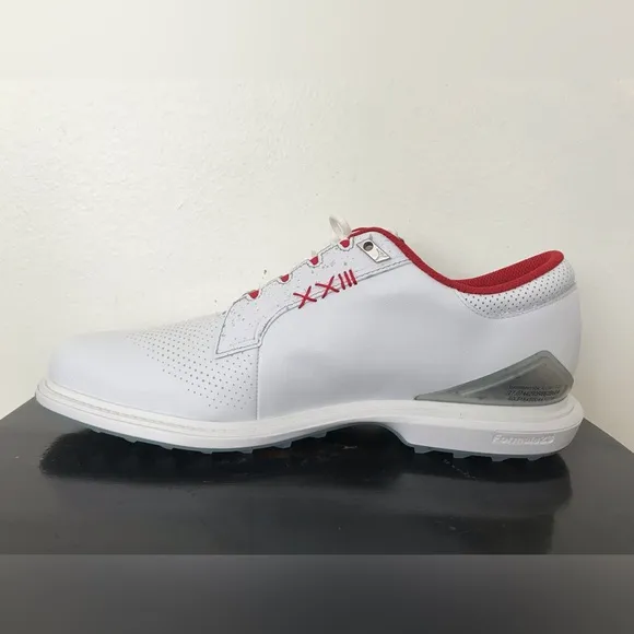 Size 11.5 Mens Jordan ADG 5 Spikeless Leather Golf Shoes White Red FQ6642-101
