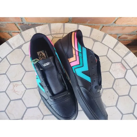Size 11.5 - VANS Lowland CC Fader - Black Pink Blue Sourh Beach Miami Rare