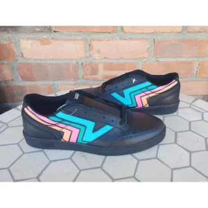 Size 11.5 - VANS Lowland CC Fader - Black Pink Blue Sourh Beach Miami Rare