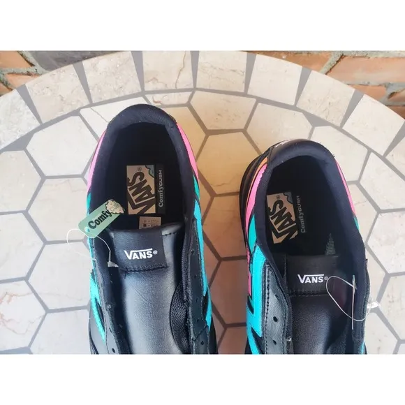 Size 11.5 - VANS Lowland CC Fader - Black Pink Blue Sourh Beach Miami Rare