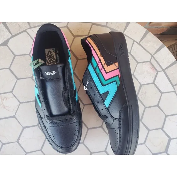 Size 11.5 - VANS Lowland CC Fader - Black Pink Blue Sourh Beach Miami Rare