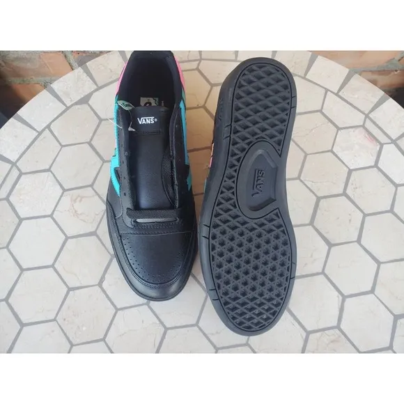 Size 11.5 - VANS Lowland CC Fader - Black Pink Blue Sourh Beach Miami Rare